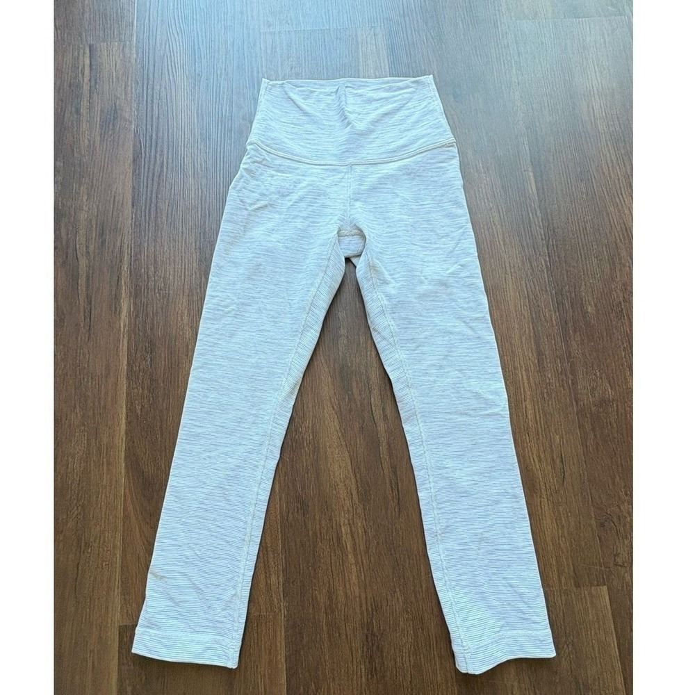 LULULEMON Wunder Train High Rise Space Dye Cropped Leggings Size 2